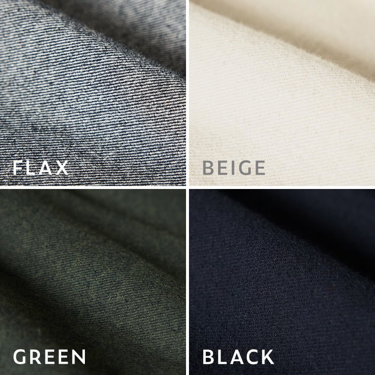 ista-ire 別注｜起毛コットンリネンツイル　あったかよくばりパンツのカラー