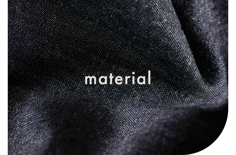 甘撚りコットンリネンデニム 素材アップ｜軽やかで表情のある生地感