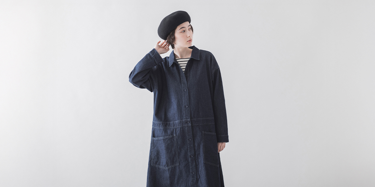 &yarn 】 季節をまたいで楽しめるデニムのワンピース