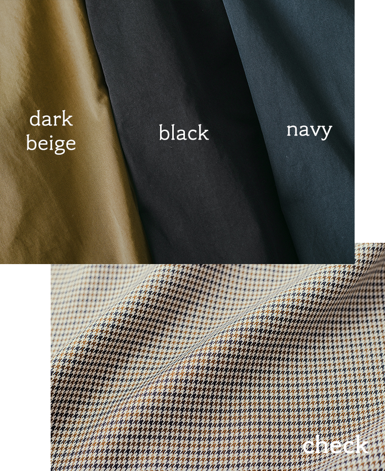 ボタンループもこだわった、ブラックのナチュラルロングコート