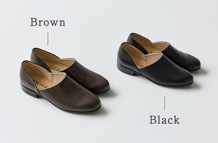 レディースポック スコッチガード（ブラウンとブラックの2色展開）