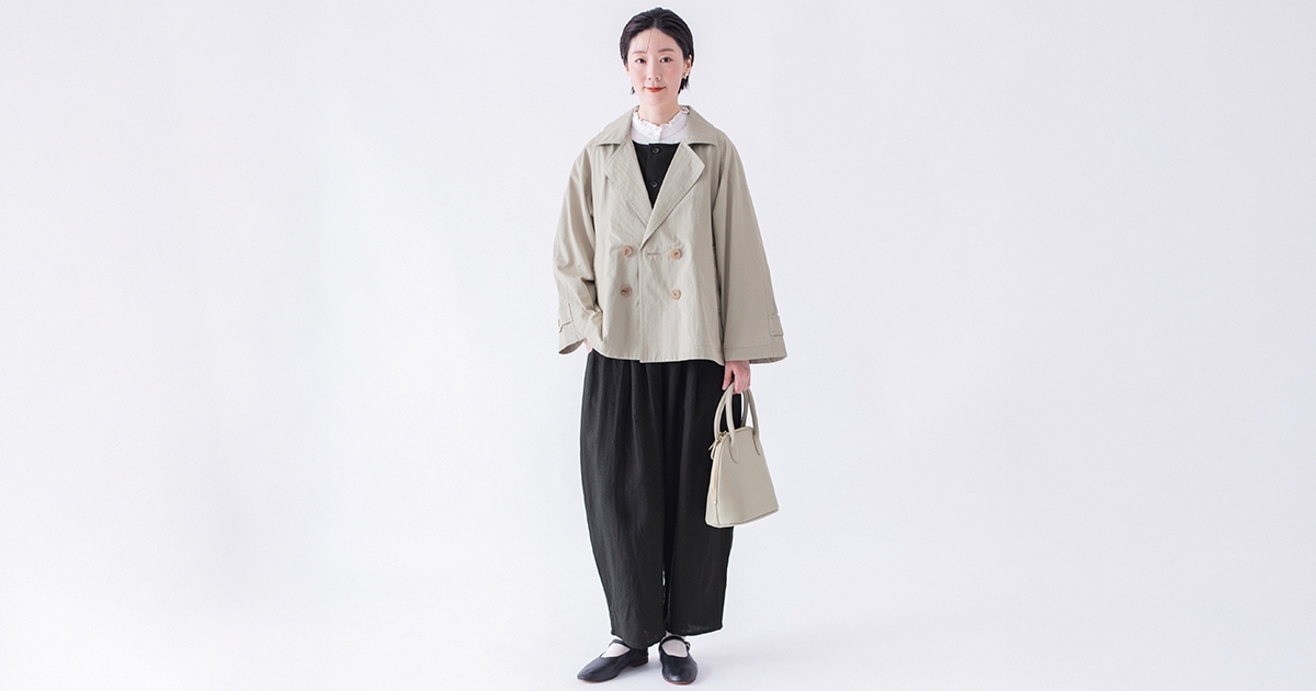 さっと羽織っておしゃれが決まる！【わたしの大人服。】 ダブルボタン