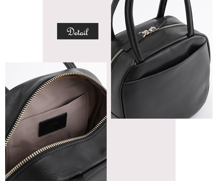 TIDEWAY ICY ボストンバッグの内側と底面ディテール