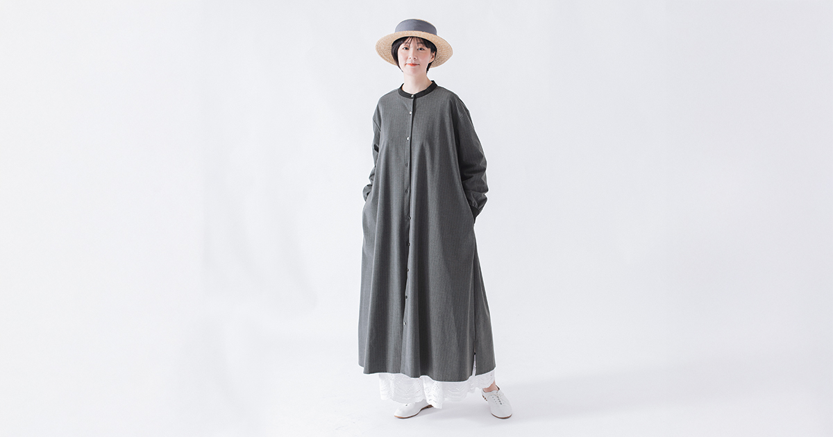 楽ちんときちんとが叶う【わたしの大人服。】 ストライプワンピース
