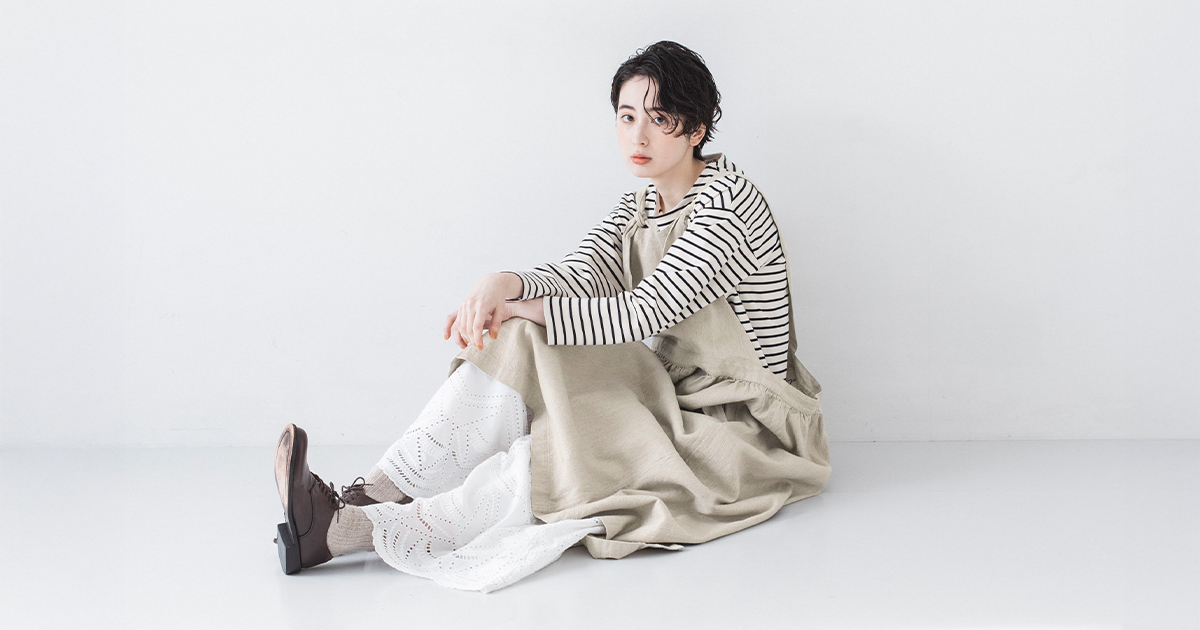 重ねて、軽やか【&yarn】足もとから、春を添えるペチパンツ