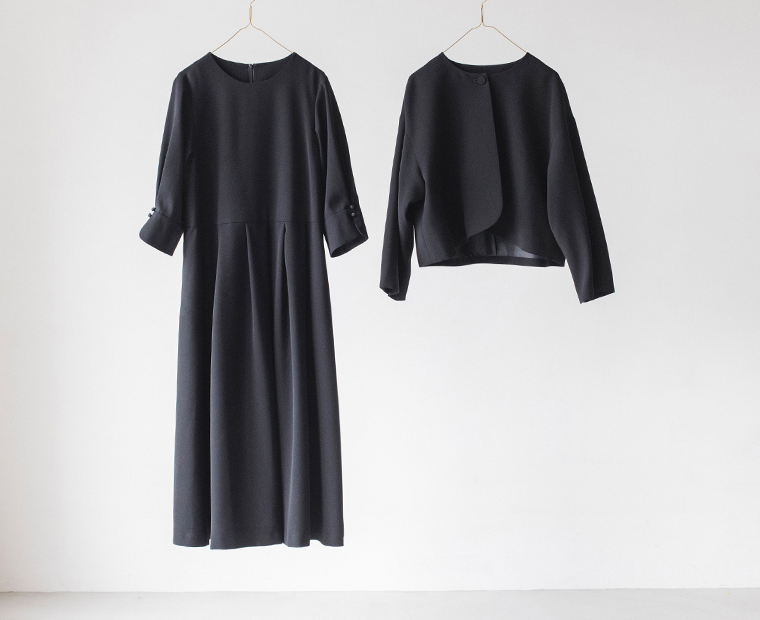 Luuna miu 【慶弔両用】大切な日のジャケット＆ワンピースセット 掛け画像