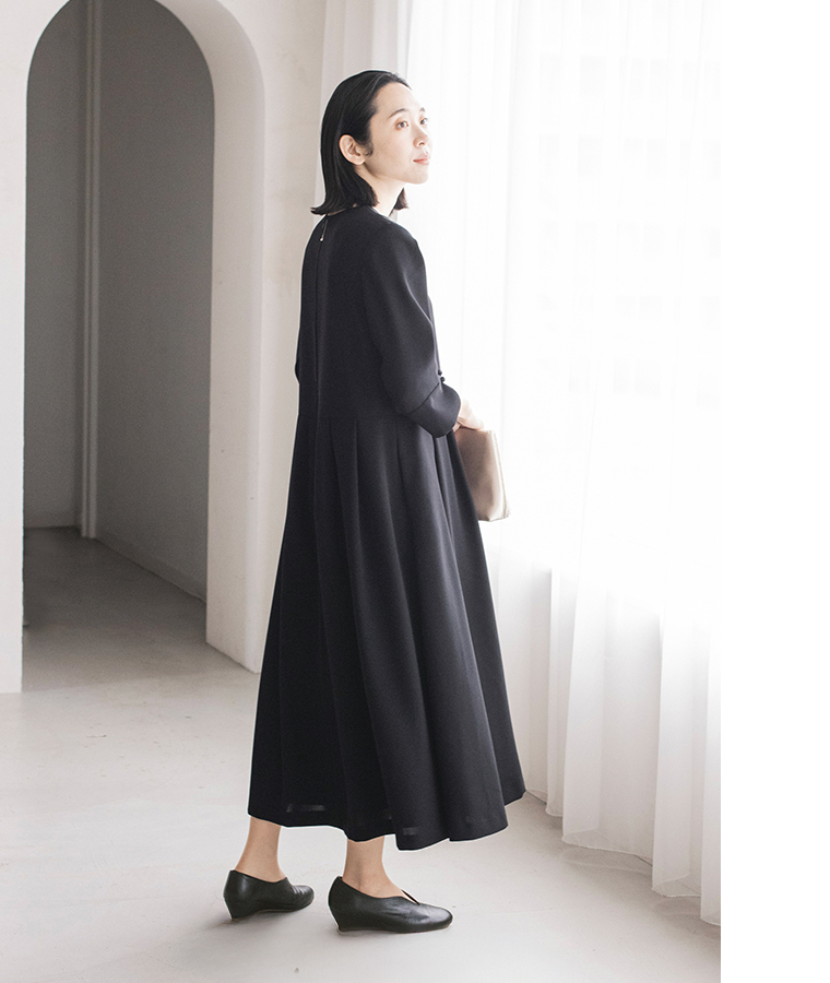 Luuna miu 【慶弔両用】大切な日のジャケット＆ワンピースセット 慶事スタイル ワンピース 全身横