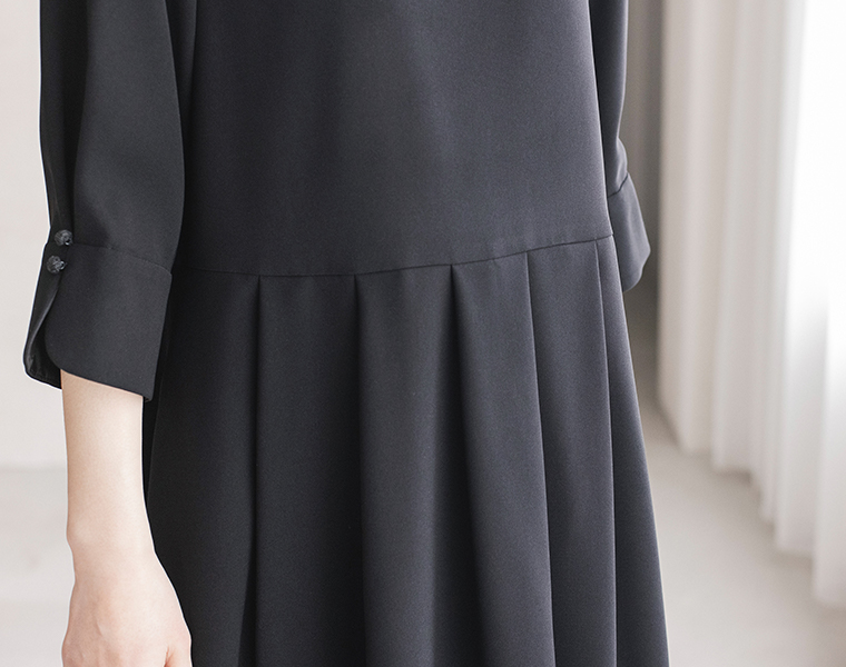 Luuna miu 【慶弔両用】大切な日のジャケット＆ワンピースセット 慶事スタイル ワンピース ウエストタック