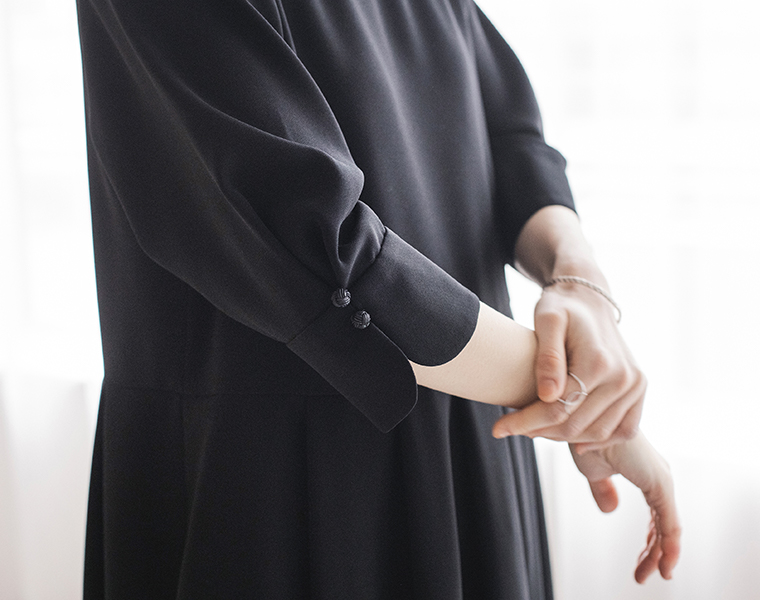 Luuna miu 【慶弔両用】大切な日のジャケット＆ワンピースセット 慶事スタイル ワンピース 袖