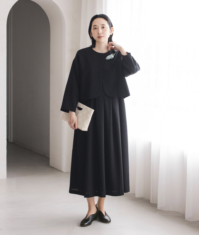 Luuna miu 【慶弔両用】大切な日のジャケット＆ワンピースセット 慶事スタイル