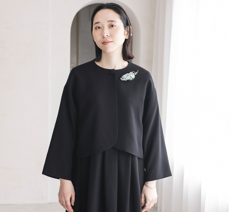 Luuna miu 【慶弔両用】大切な日のジャケット＆ワンピースセット 慶事スタイル ジャケット