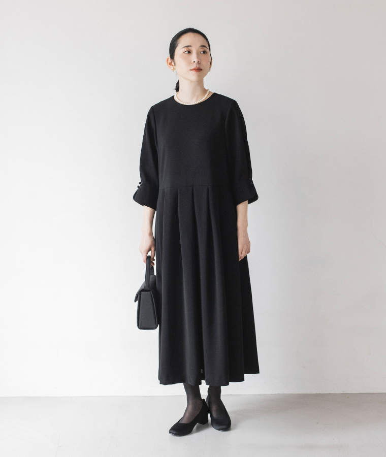 Luuna miu 【慶弔両用】大切な日のジャケット＆ワンピースセット 弔事スタイル ワンピーススタイル