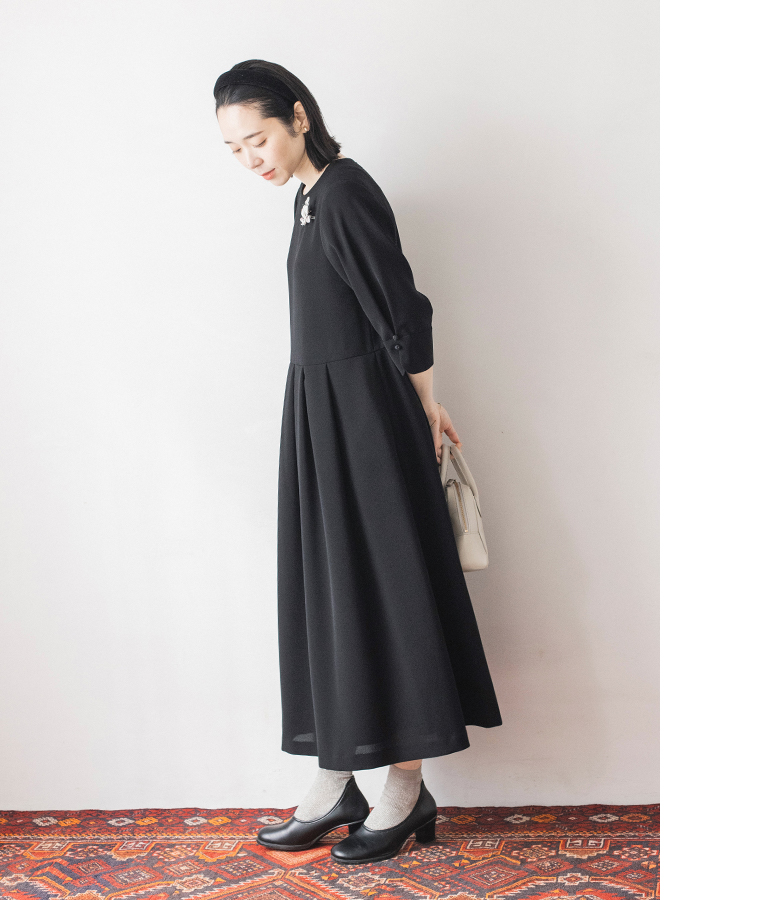 Luuna miu 【慶弔両用】大切な日のジャケット＆ワンピースセット セミフォーマル 全身横