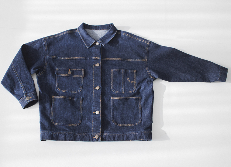 &yarn デニムカバーオール 置き画像