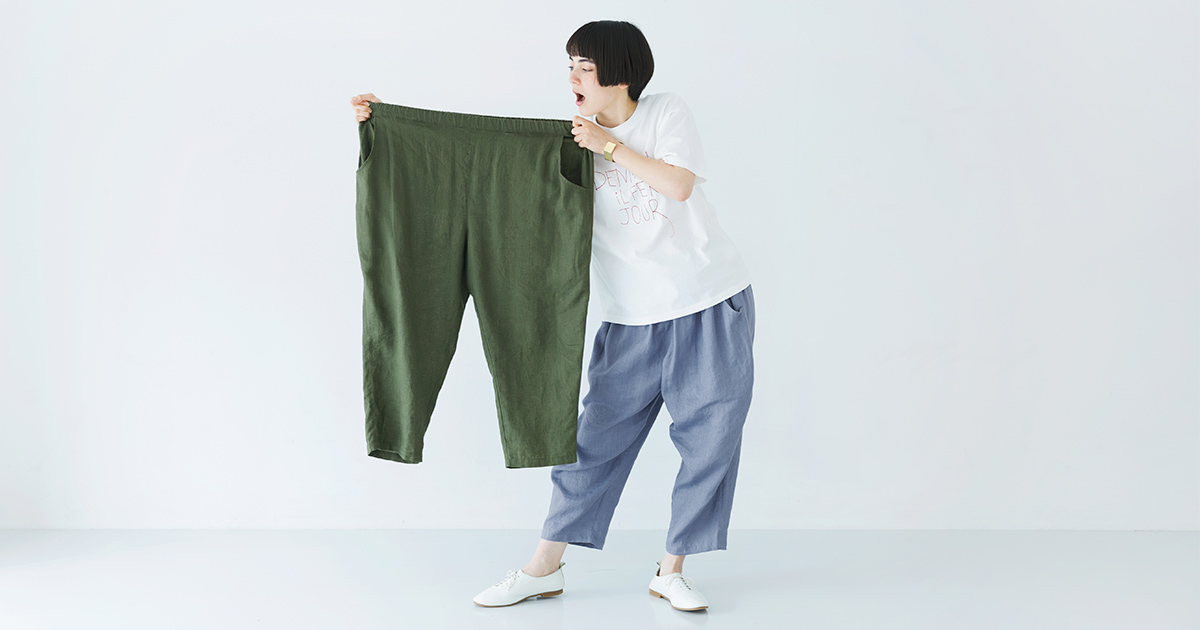 春夏素材が再入荷！【 ista-ire 】軽やかリネンの別注よくばりパンツ