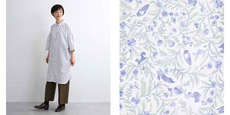 Plame Collome Forest Friendsシャツチュニック