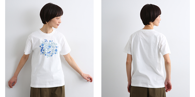 Plame Collome Forest FriendsプリントTシャツ