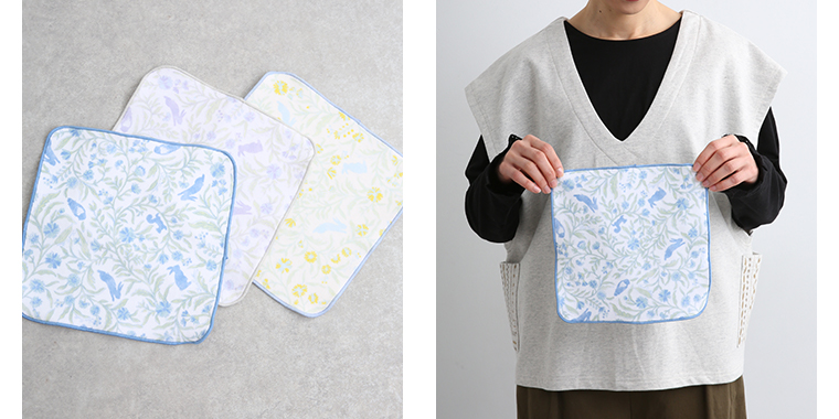 Plame Collome Forest Friendsふわふわハンカチ