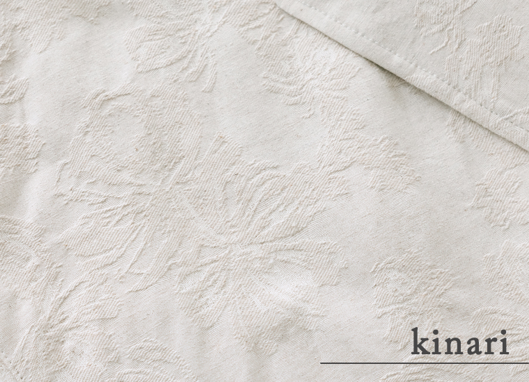 le ciel a temps doux ボタニカル柄ジャカードワイドジャケット ブラック生地アップ