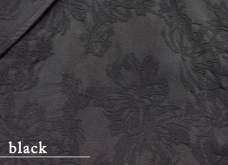 le ciel a temps doux ボタニカル柄ジャカードワイドジャケット キナリ生地アップ