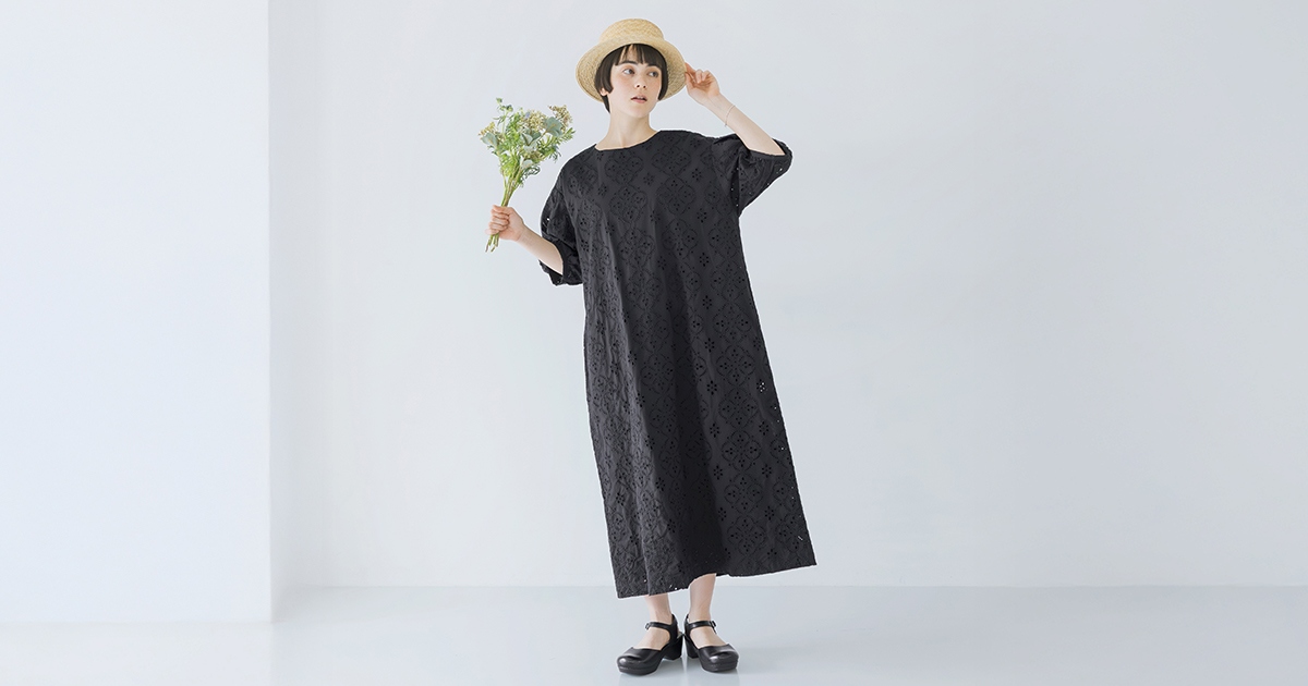 ナチュラルに華やぐカットワークレース【&yarn】ワンピース＆ブラウス