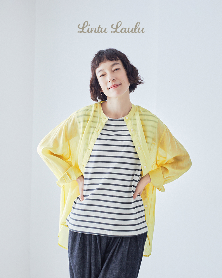 シンプルだから着まわしも自在【 Lintu Laulu 】“重ね着”上手のタンクトップ