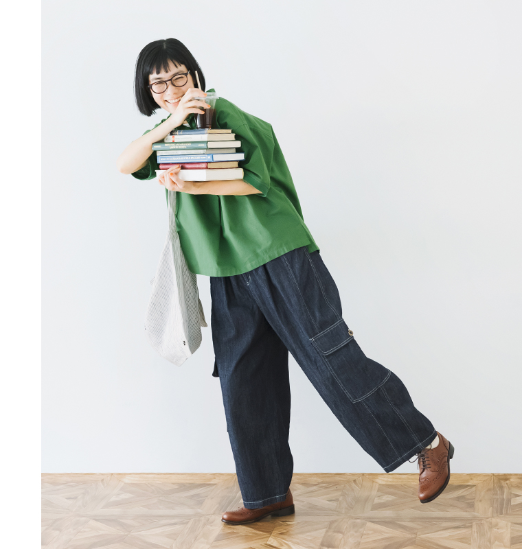 NORTHERN TRUCK カーゴバルーンパンツ インディゴネイビー 着用 コーディネート カジュアルスタイル