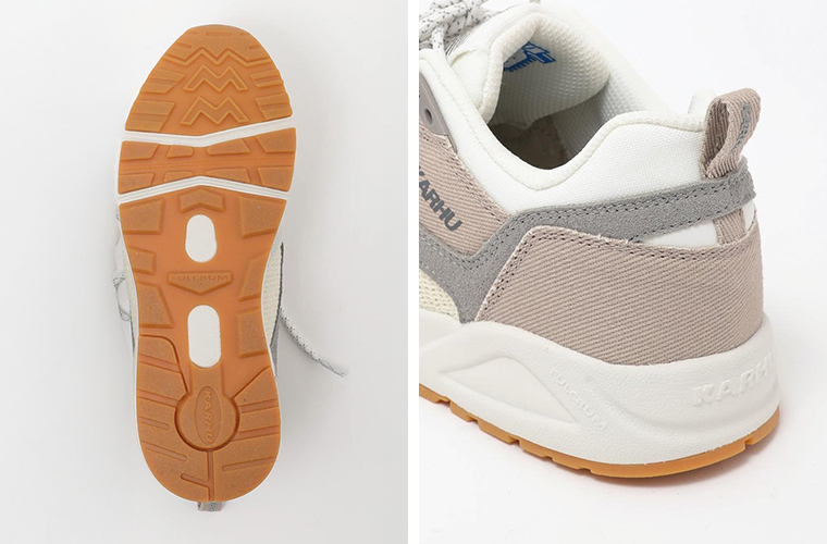 フュージョン2.0のアトモスフィアのスニーカーのアウトソールとかかと部分のディテール