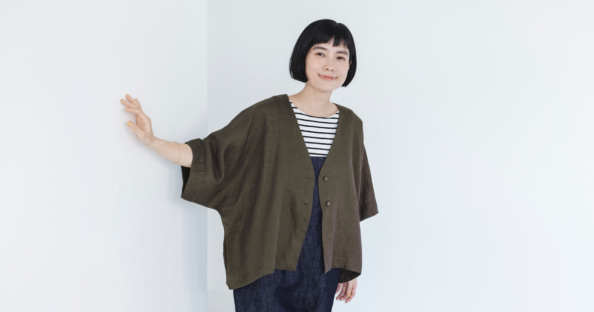 毎日さらりと、きれいが続く【 Lintu Laulu 】リネンドルマンジャケット