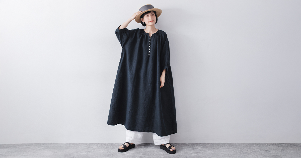 リネンの風合いと、美しいディテール【08Mab】ナチュラン別注｜リネン