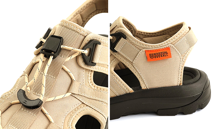 UNIVERSAL OVERALL スニーカーサンダル UO32 ディテール細部