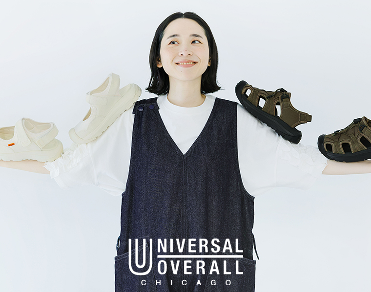 UNIVERSAL OVERALL スニーカーサンダル