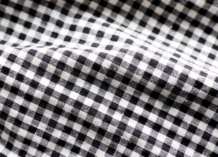 homeworking コットンネップギンガム ワークプルオーバー 生地寄り