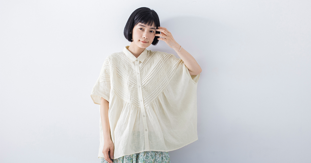 心地よいリネンと華やかなピンタック【 LUPILIEN by natulan 】別注