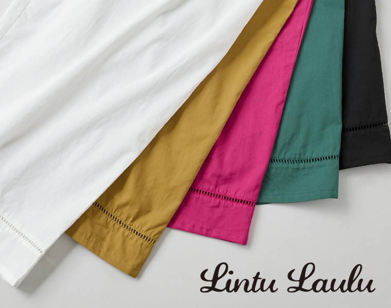Lintu Laulu はしごレースコットンペチパンツ