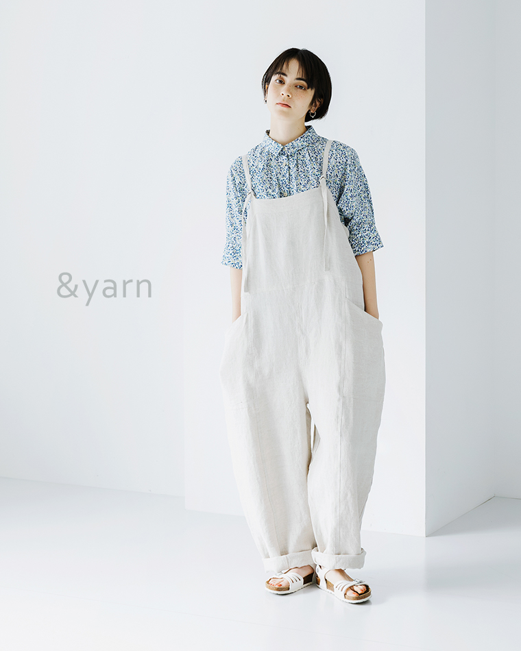 立体的なフォルムのバレルシルエット【 &yarn 】おしゃれを格上げしてくれるサロペット