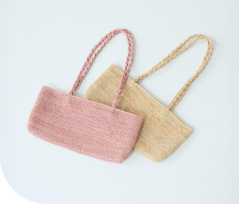 SIMPLE RF HANDBAGのカラーバリエーションを並べた画像