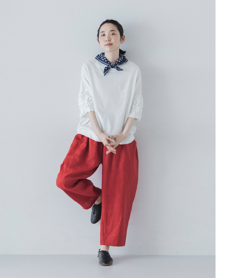 ista-ire よくばりパンツ 15周年 トマト 全身前
