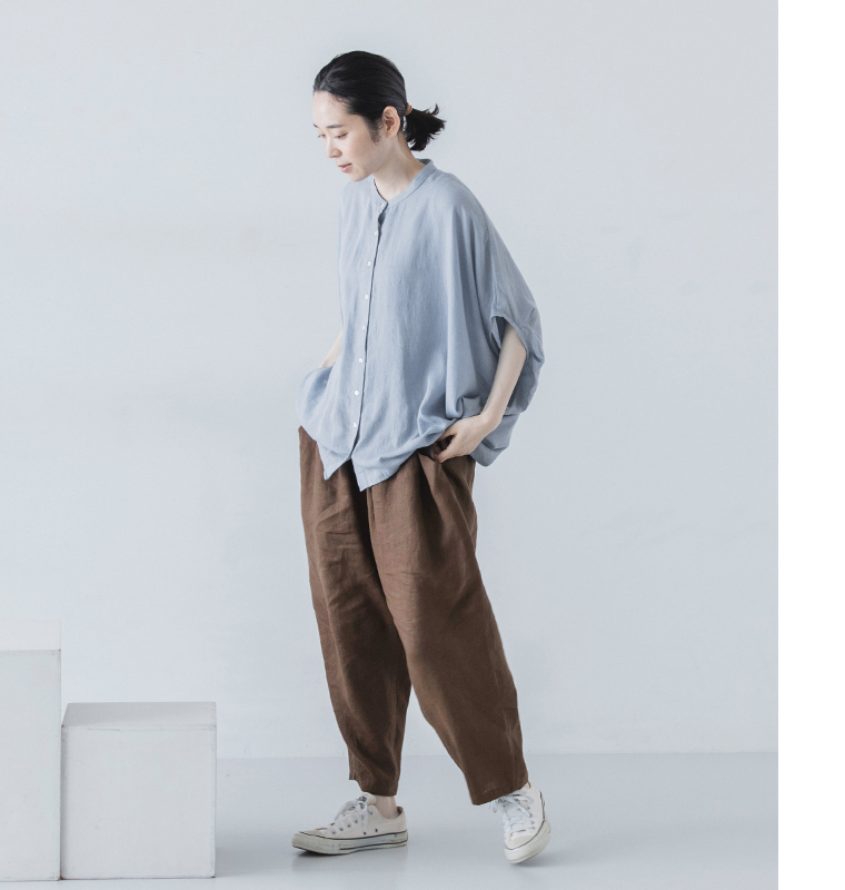 ista-ire よくばりパンツ 15周年 コーヒー 全身前