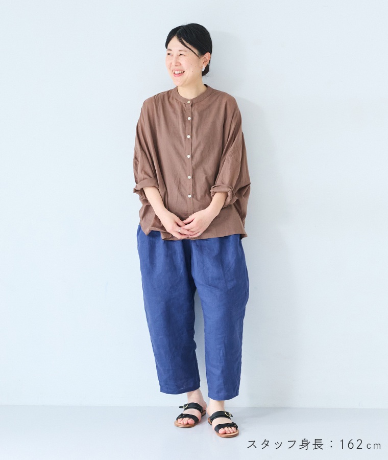 ista-ire よくばりパンツスタッフ着用  160cm以上 ブルーベリー 全身前