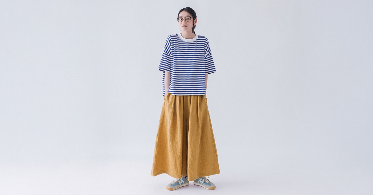 パンツとスカートのいいとこ取り！【わたしの大人服。】 ふんわり