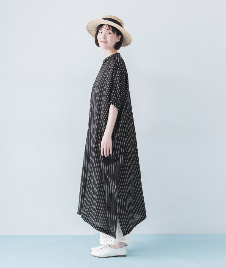 &yarn 裾レースぺチパンツ ホワイト ワンピース合わせ