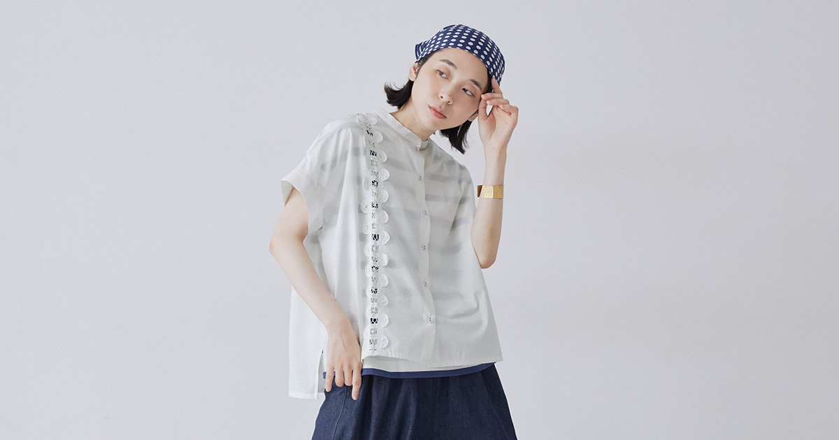 丁寧に仕立てた透かし模様が美しいレース【 nop de nod 】心地よく上品