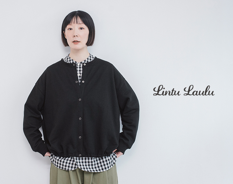 裾をしぼってふんわり♪【わたしの大人服】スナップボタンのカーディガン