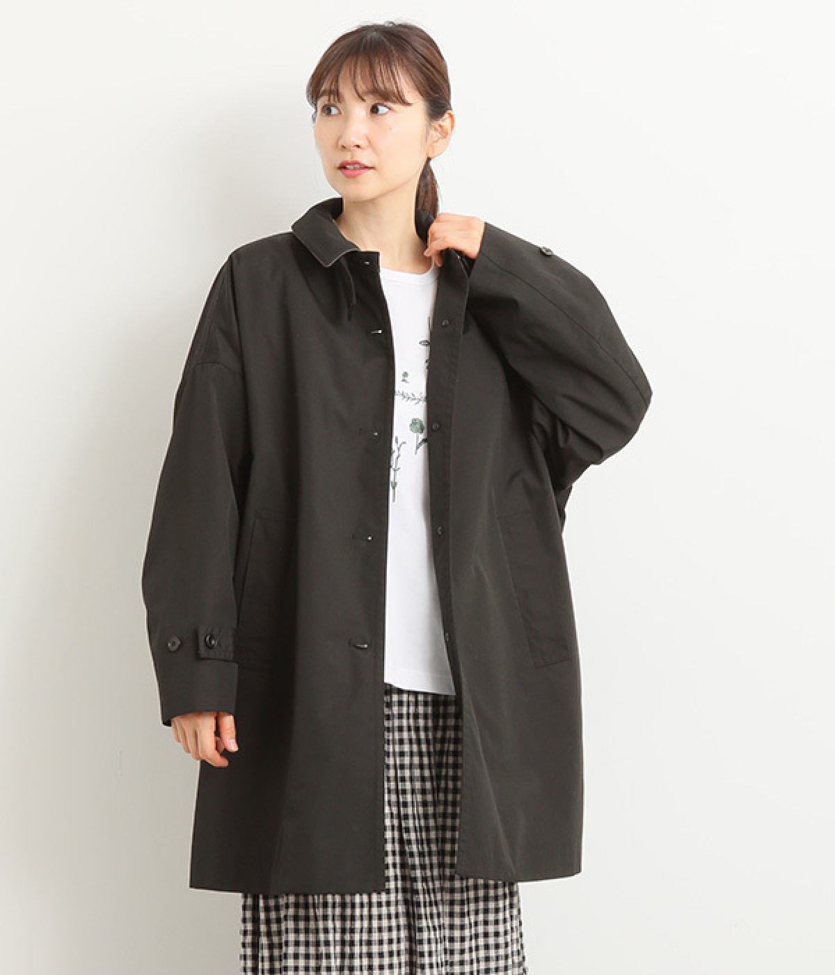 conges payes ADIEU TRISTESSE★ライナー付きコート★紺 ライナー付きポリエステルコート｜BIGI online store - ビギ