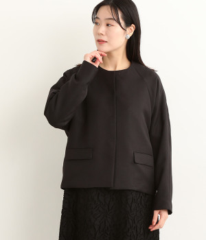 ツイルストレッチノーカラージャケット
