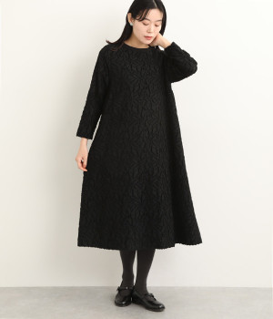 カットジャカードワンピース