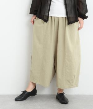 nop de nod リネン サルエルパンツ生成り nop de nod パンツ トロクロップドサルエルパンツ レディース