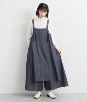 レイヤードサロペット(デニム-38)