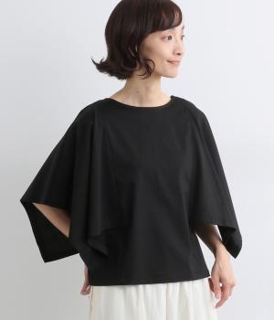 UVケア・接触冷感2wayハンカチスリーブシャツ(ブラック-38)